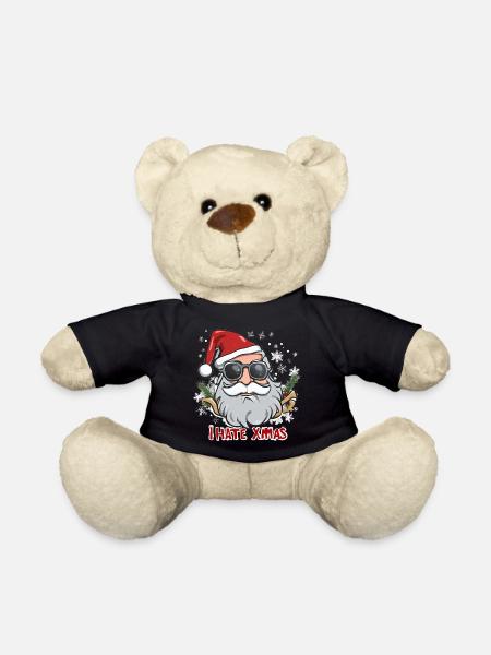Ich hasse Weihnachten Lustig Anti Weihnacht - Teddy - Schwarz