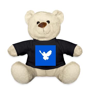 Dove of peace - Teddy Bear - black - Front
