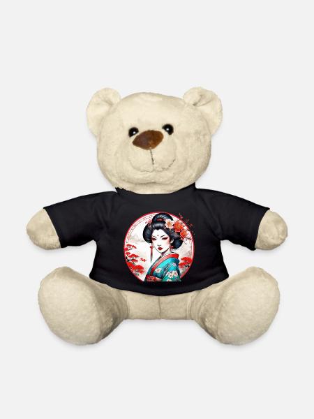 Japanese geisha girl - Teddy Bear - black