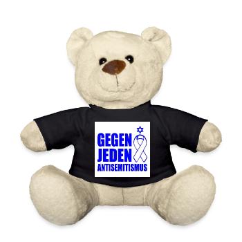 Gegen jeden antisemitismus - Teddy - Schwarz - Vorne