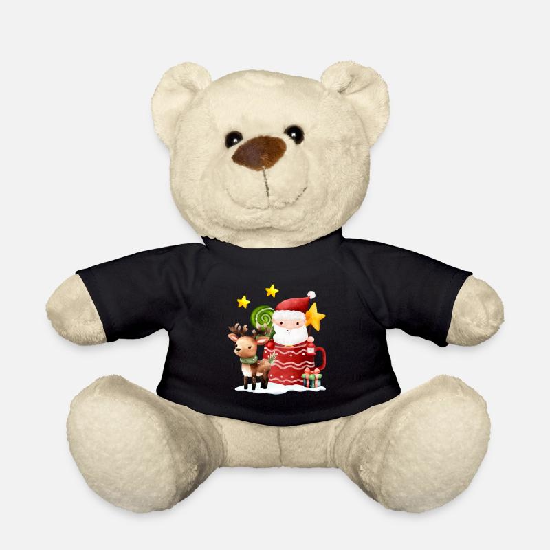 Wichtel Hans mit Rentier - Teddy - Schwarz
