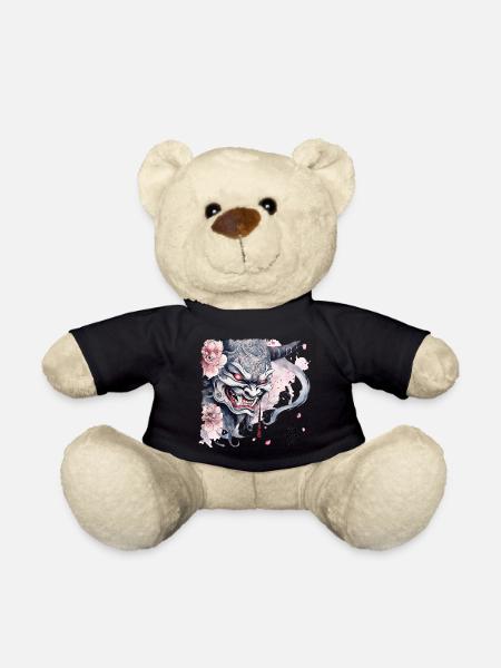 Japanese Hannya - Teddy Bear - black