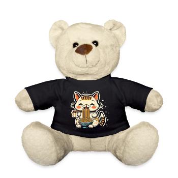 Chat ramen - Nounours - noir - Devant