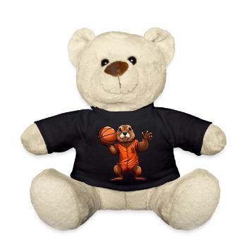 Joueur de basket-ball Groundhog - Nounours - noir - Devant