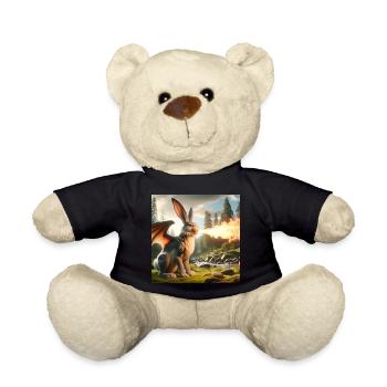 Dragon Lapin Cracheur de Feu #08 - Nounours - noir - Devant