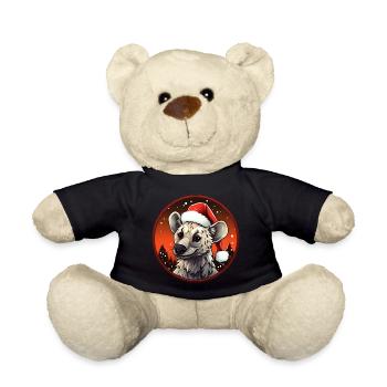 Hyänen Weihnachten - Teddy - Schwarz - Vorne