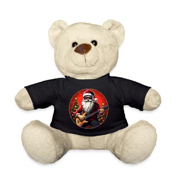 Guitarist Christmas - Teddy Bear - black - Front
