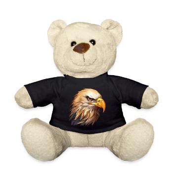 Adler Adlerkopf Raubvogel Greifvogel Tier Natur - Teddy - Schwarz - Vorne