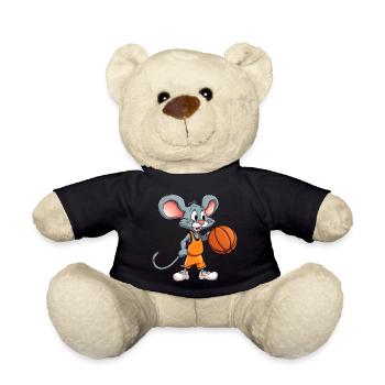 Basketball Maus - Teddy - Schwarz - Vorne