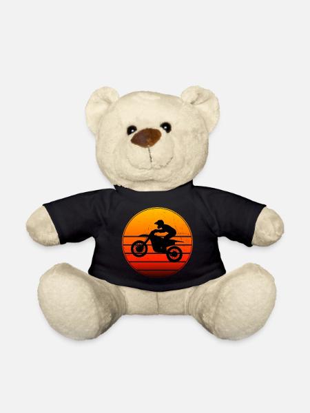 Herren Dirtbike Freestyle Motocross Supermoto - Teddy - Schwarz