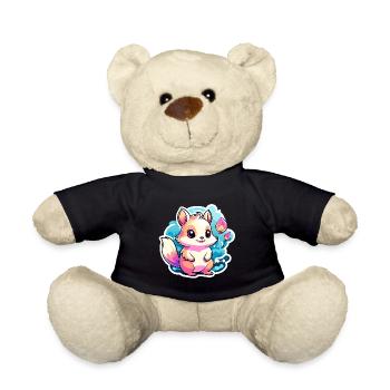 Squirrel Illustration - Teddy Bear - black - Front