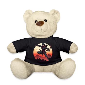 Charming Ninja Fighter I Ninja Girl I Ninja - Teddy - Schwarz - Vorne