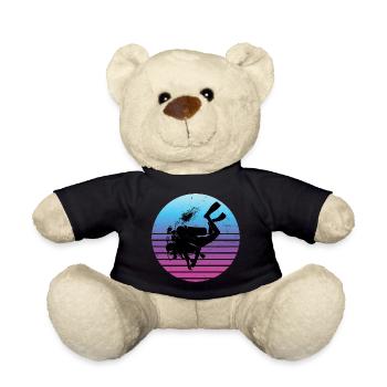 Scuba Diver Diver Free Dive Taucher Scuba Taucher - Teddy - Schwarz - Vorne
