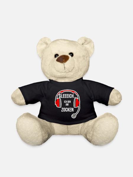 gleich ich bin am zocken headset - Teddy - Schwarz