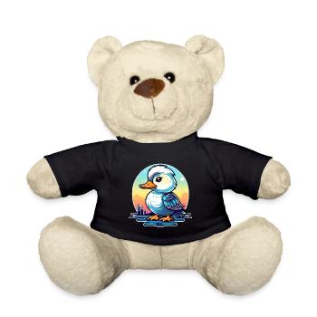 Duck Illustration - Teddy Bear - black - Front