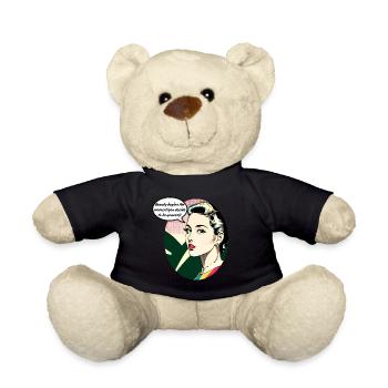 Beauty begins the moment you decide to be yourself - Teddy Bear - black - Front