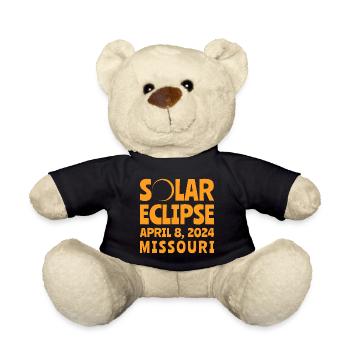 Solar Eclipse 2024 Missouri - Teddy Bear - black - Front