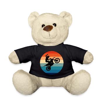 Dirt Biker Motocross Dirt Bike Freestyle Motocross - Nounours - noir - Devant