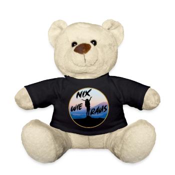 Nix wie raus - perfekt für Outdoor Fans, Wanderer - Teddy - Schwarz - Vorne