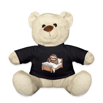 Sloth in Bed Chemise de nuit officielle - Nounours - noir - Devant