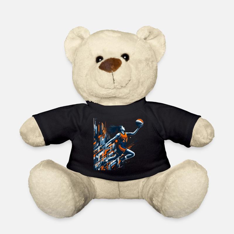 Conception de dunk de basket-ball femme - Nounours - noir