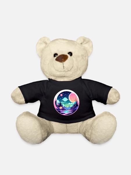 Illustration de paysage de lune - Nounours - noir