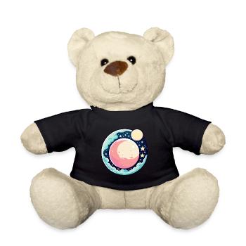 Mond Landschaft Illustration - Teddy - Schwarz - Vorne
