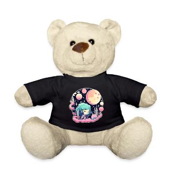 Mond Landschaft Illustration - Teddy - Schwarz - Vorne