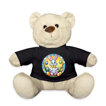 Easter Bunny Easter Illustration - Teddy Bear - black - Front