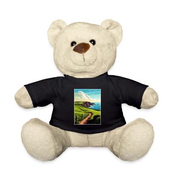 Tor Head Angleterre Vintage voyage affiche Souvenir - Nounours - noir - Devant