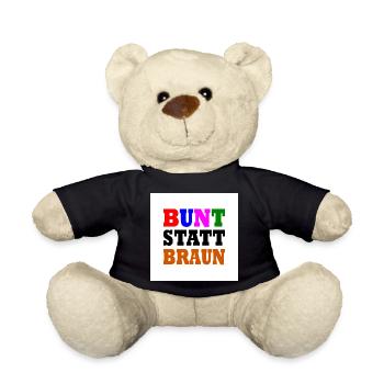 Bunt statt braun - Teddy - Schwarz - Vorne