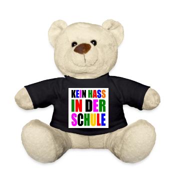 kein hass in der schule - Teddy - Schwarz - Vorne