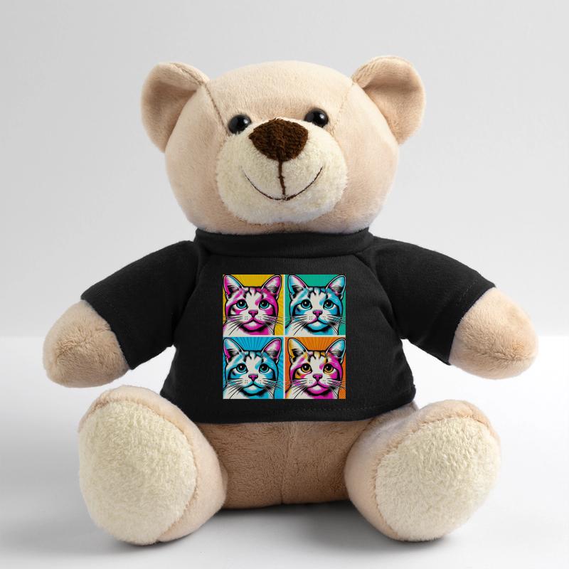 Cat Pop Art Teddy Bear