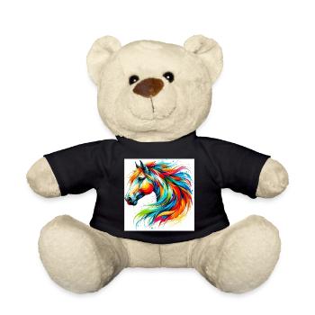 Pferd - Teddy - Schwarz - Vorne