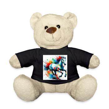 Pferd - Teddy - Schwarz - Vorne