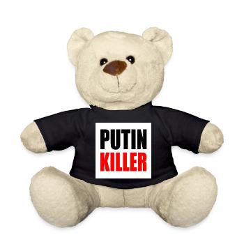 Putin killer - Teddy - Schwarz - Vorne