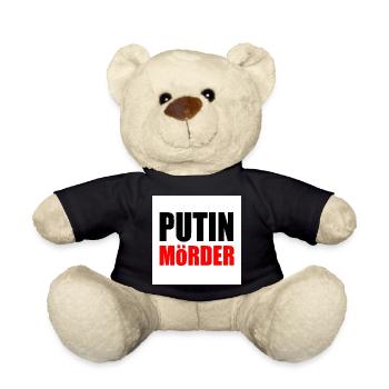 Putin mörder - Teddy - Schwarz - Vorne