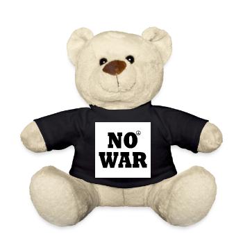 No war - Teddy Bear - black - Front