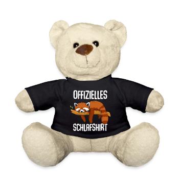Chemise de nuit officielle Red Panda - Nounours - noir - Devant