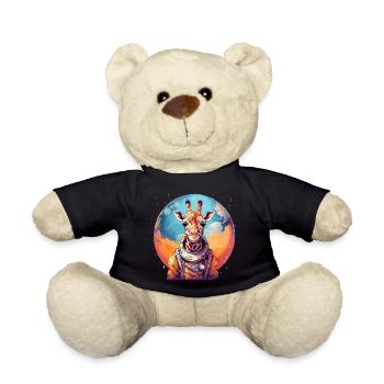 Weltraum Giraffe - Teddy - Schwarz - Vorne