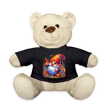 Gnome Goblin Elf - Teddy Bear - black - Front