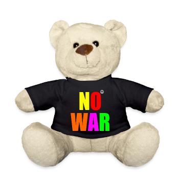 No war - Teddy Bear - black - Front