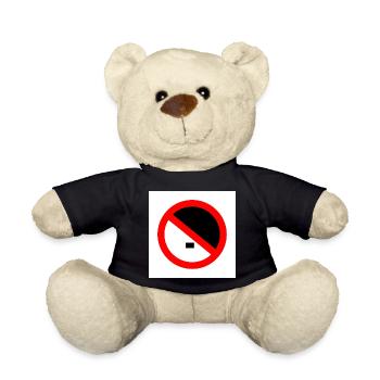 Gegen rechts - Teddy - Schwarz - Vorne