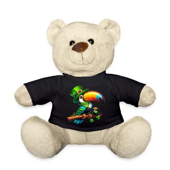 Chemise Toucan oiseau oiseau de paradis de la Saint-Patrick - Nounours - noir - Devant