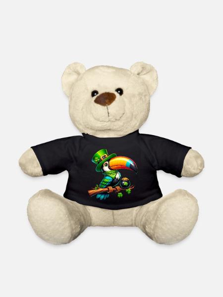 Chemise Toucan oiseau oiseau de paradis de la Saint-Patrick - Nounours - noir