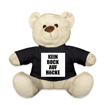 Kein bock auf höcke - Teddy - Schwarz - Vorne