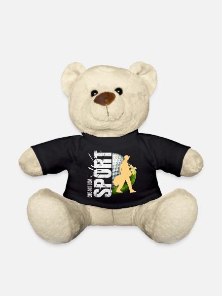 Eins mit dem Sport - Teddy - Schwarz
