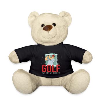Meine Droge ist der Golfsport - Teddy - Schwarz - Vorne