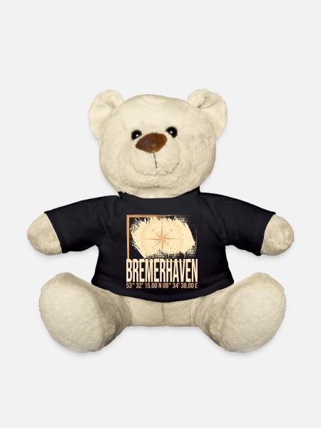 Bremerhaven Koordinaten - Teddy - Schwarz