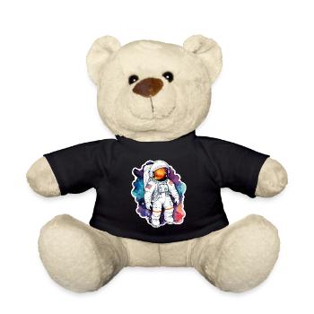 Aquarelle d’astronaute Aquarelle - Nounours - noir - Devant